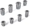 A collection of metal threaded inserts on a white background. Produktbild-Vorschau