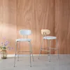 sweeek - 2er-Set Barhocker mit eichenfarbenem Holzdekor, Produktbild-Vorschau 4