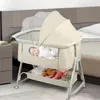 Beistellbett Baby,3 in 1 Reisebett Babybett,6 Fach Produktbild-Vorschau 1