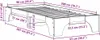 vidaXL Bettrahmen Wachsbraun 90 x 200 cm Massives Produktbild-Vorschau 7