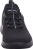 A close-up, front view of a black Skechers sneaker. Produktbild-Vorschau