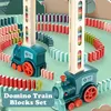 Kinder Automatisches Legen Domino Zug Elektroauto Dominoes Produktbild-Vorschau 2