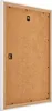 The back of a white picture frame with a brown backing board. Produktbild-Vorschau