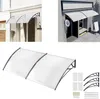 XMTECH Vordach Haustürvordach 200x100cm Pultbogenvordach Produktbild-Vorschau 1