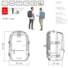 Handgepäck Rucksack Flugzeug Reiserucksack Damen Produktbild-Vorschau 11