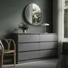 Komoda so 6 zásuvkami 100x78 cm komoda biela drevená Náhľad obrázku produktu 1