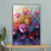 MuchoWow® - Leinwandbilder - Blumen - Lila - Farbenfroh - Produktbild-Vorschau 4