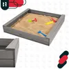 KOTARBAU® Sandkasten mit Sitzbank 140 x 140 cm Sandkiste Produktbild-Vorschau 6