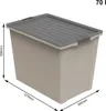 Rotho Aufbewahrungsbox mit Rollen 70L COMPACT ECO - Produktbild-Vorschau 4