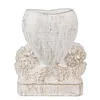 Clayre & Eef Blumentopf Herz 23x13x25 cm Weiß Stein Produktbild-Vorschau 3
