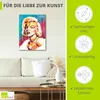 ARTland Leinwandbild Glamour-Gesicht Größe: 90x120 cm Produktbild-Vorschau 2
