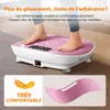 Plateforme Vibrante fitness MERACH mini, rose, 11 niveaux, Voir les images du produit 2