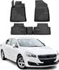 2010-2018 Peugeot 508 tappetini TPE nero 4 pz Anteprima dell’immagine prodotto 1