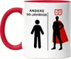 Andere 90-Jährige Du Tasse Rot  Geburtstagsgeschenk zum 90. Produktbild-Vorschau 1