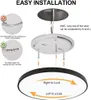 28W LED Deckenleuchte 3 Farbtemperatur Deckenlampe Ultra Produktbild-Vorschau 5