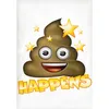 Pościel Emoji Shit Happens / zabawna poszwa na kołdrę Podgląd zdjęcia produktu 4