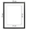 ITALIA - nero - Cornice A4 21x29,7 con passe partout 15x21 Anteprima dell’immagine prodotto 2