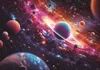 3 D Ansichtskarte Planeten, Postkarte Wackelkarte Produktbild-Vorschau 1