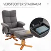 HOMCOM Relaxsessel Massagesessel mit Fußhocker Produktbild-Vorschau 6
