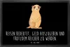 Mr. & Mrs. Panda fußmatte Erdmännchen 60 x 90 cm - Schwarz Produktbild-Vorschau 1