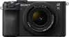 A close-up front view of a black Sony Alpha 7C camera with a lens attached, set against a white background. Produktbild-Vorschau