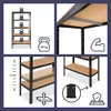 shelfplaza HOME 155x120x60 cm scaffale pesante in antracite Anteprima dell’immagine prodotto 3