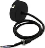 ISOLED Deckenbaldachin rund 60mm, schwarz inkl. 2-pol. Produktbild-Vorschau 1