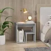 vidaXL Nočný stolík Grey Sonoma 40x30x40 cm odvodený Náhľad obrázku produktu 3