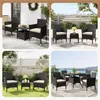 Yaheetech 2er Set Gartenstuhl aus Polyrattan, inkl. Sitz- & Produktbild-Vorschau 8