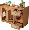Merax Katzenschrank Kommode mit Katzenbett, Katzennäpfe, Produktbild-Vorschau 9