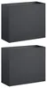 vidaXL Jardinières pour plantes, lot de 2, anthracite, 50 x Voir les images du produit 1