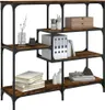vidaXL Konzolový stůl Smoked Oak 103x32x95 cm Dřevěné Náhled obrázku produktu 3