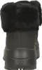 A rear view of a black boot with faux fur trim. Produktbild-Vorschau