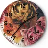 Wanduhr - Rund - Glasuhr - Blumenstrauß Blumen Braut - Produktbild-Vorschau 1