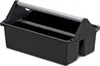 A black plastic toolbox with a gray handle is shown against a white background. Podgląd zdjęcia produktu