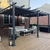 PURPLE LEAF Aluminium Pergola 3.65 x 5.5 m Wasserdicht Produktbild-Vorschau 1
