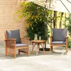 vidaXL Gartenstühle mit Kissen 2 Stk. Akazie Massivholz Voir les images du produit 2
