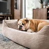 4L Textil MOLLY Kuscheliges Cord Hundebett mittelgroße Produktbild-Vorschau 4