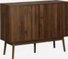 sweeek - Anrichte mit Holzdekor 115 cm - Dunkles Holz Produktbild-Vorschau 3