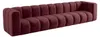 Kaiser Möbel Modulares 5-Sitzer-Sofa, Velvet-Stoff Riviera, Produktbild-Vorschau 3
