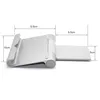 A side view of a silver and white smartphone/tablet stand with dimensions indicated by lines and numbers. Produktbild-Vorschau