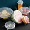 Zestaw okrągłych pokrywek silikonowych, 6 sztuk Podgląd zdjęcia produktu 3