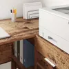 vidaXL Scrivania ad angolo con porta in legno di recupero Anteprima dell’immagine prodotto 4
