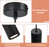 ZMH Lampe à suspendre Noir Métal 1 flamme Lampe à suspendre Voir les images du produit 3