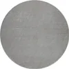 A round, gray rug is shown from a top-down perspective on a white background. Produktbild-Vorschau