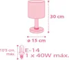 Lampada da comodino per bambini Sweet Dreams cuore rosa Anteprima dell’immagine prodotto 8
