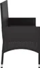 vidaXL Banc de jardin 2 places avec coussins noir Poly Voir les images du produit 4