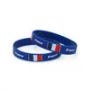 5 Stück Land Welt Flagge Logo Sport Silikon Armband Produktbild-Vorschau 3