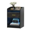 Nachttisch mit LED-Beleuchtung 58cm hoch mit 1 Schubladen 2 Produktbild-Vorschau 12