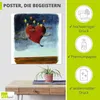 ARTland Poster Fliegendes Herz Größe: 70x70 cm Produktbild-Vorschau 2